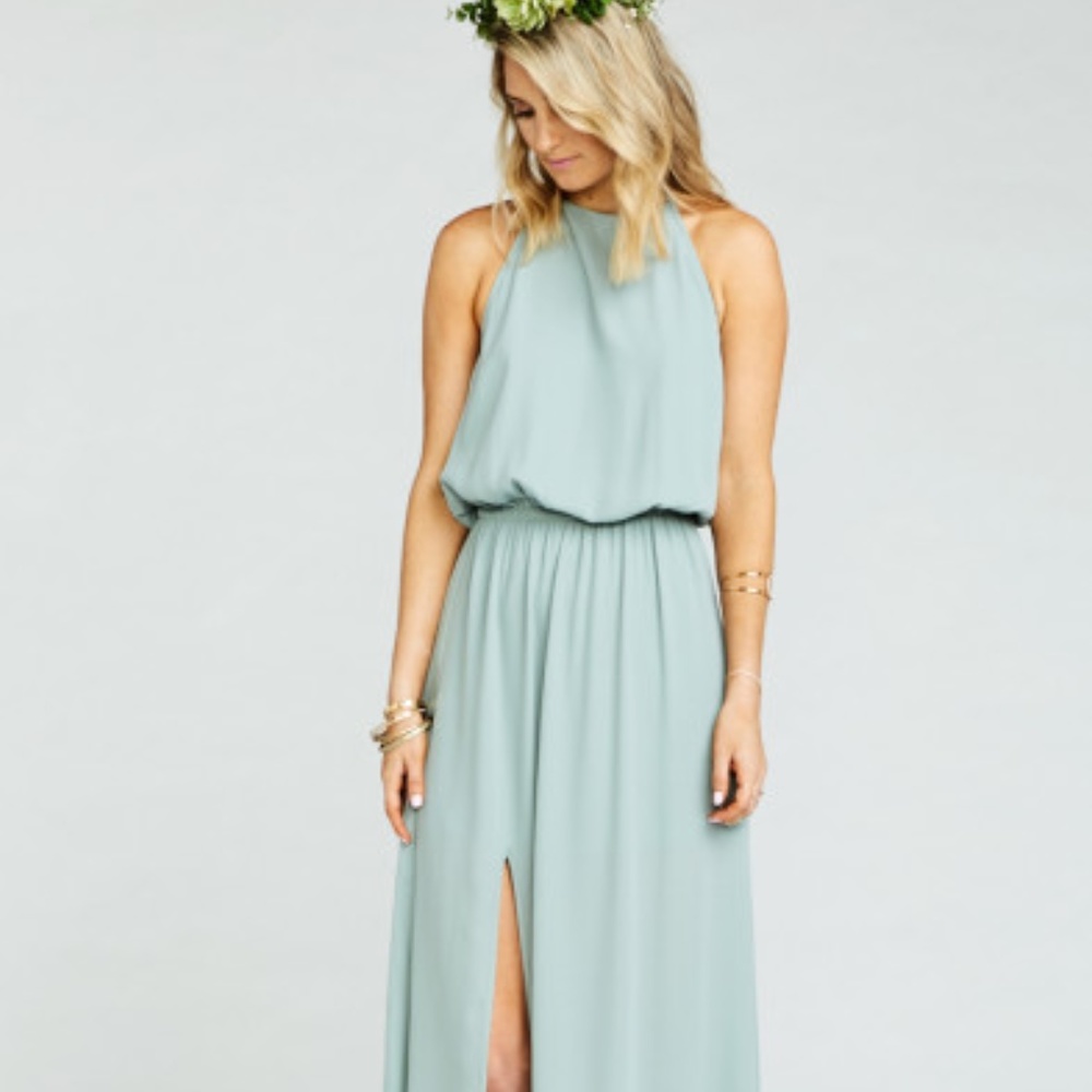Show Me Your Mumu Silver Sage Crisp 'Heather' Dres